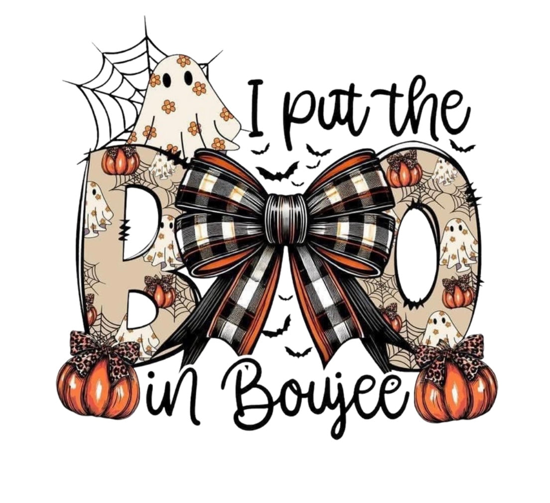 Halloween Bag Design - BOO in Bougie Bow