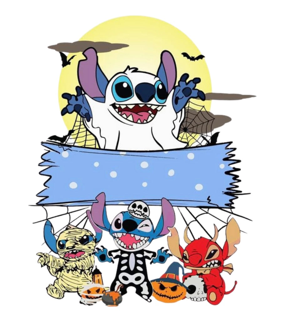Halloween Bag Design - Stitch as Ghost