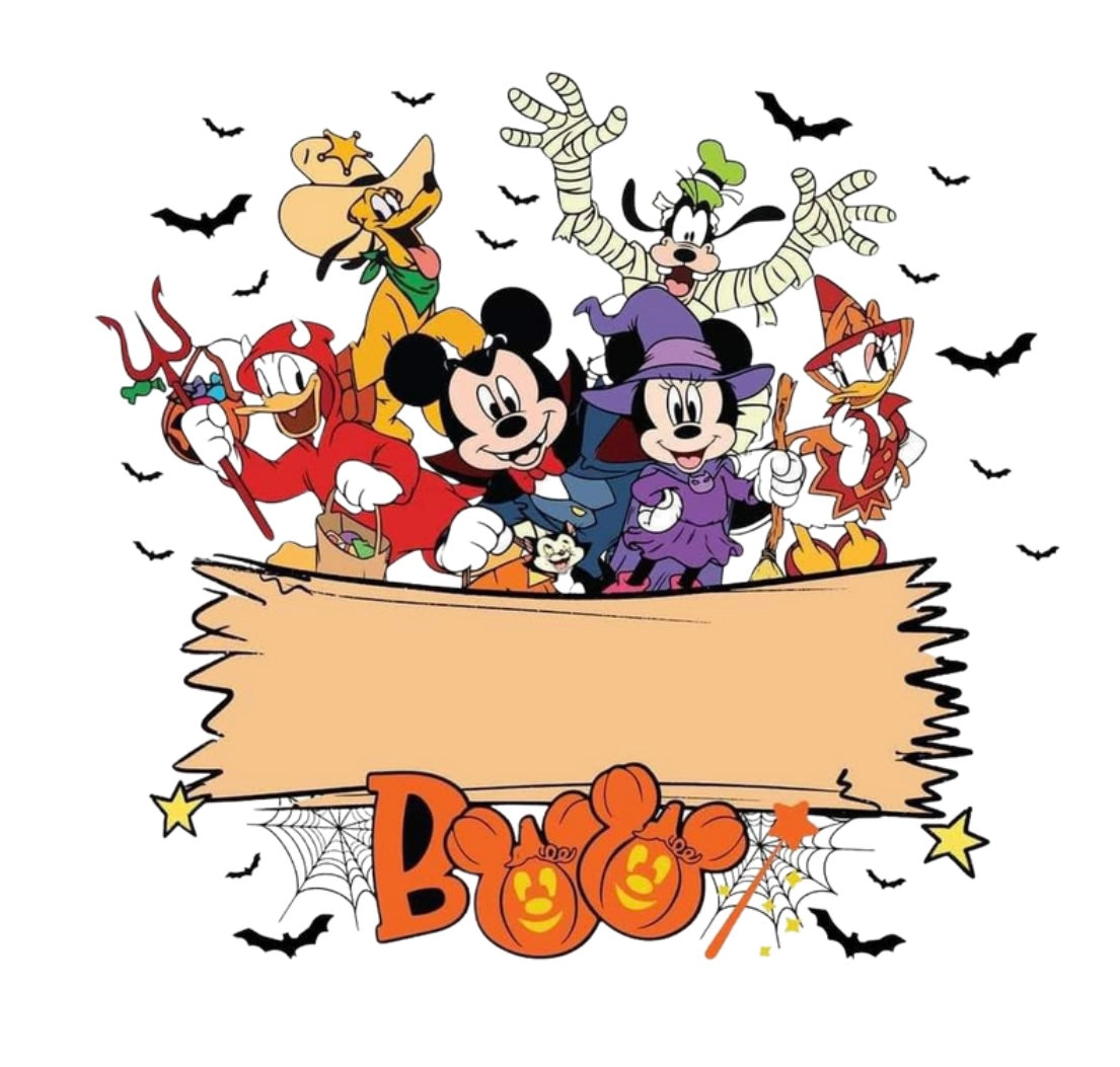 Halloween Bag Design - Disney Characters Boo