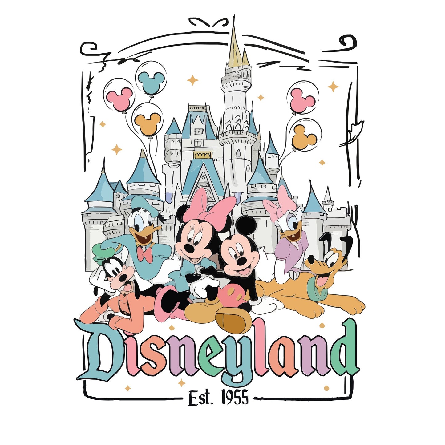 Disney Designs (to be paired with a blank shirt)