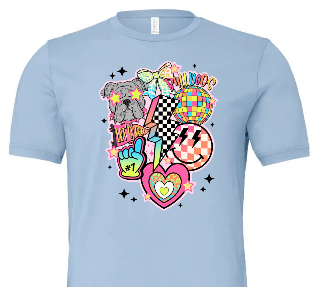 Bulldog Neon Lightning Bolt (Youth)