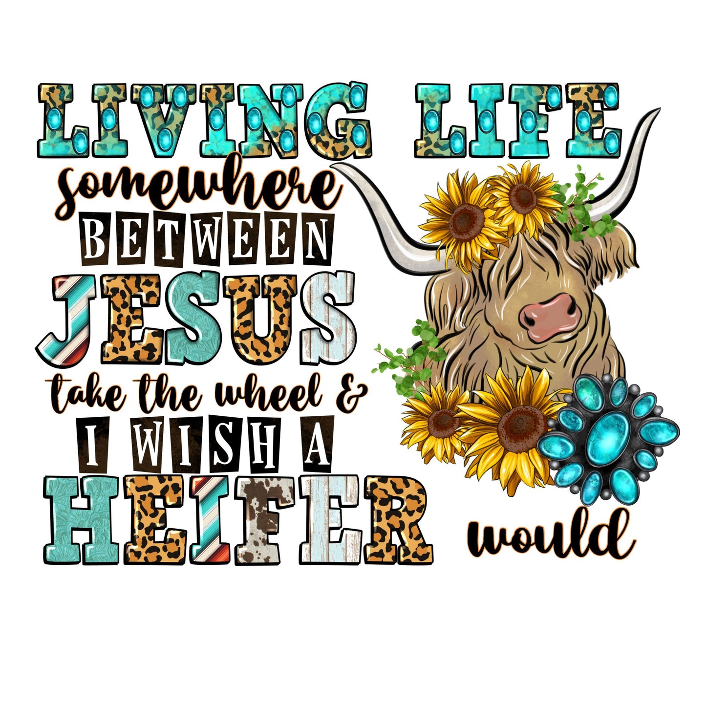 Christian Designs (to be paired with a blank shirt)
