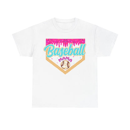 Baseball Mama Drip Tee — Ice Cream Drip Baseball Mama Graphic Shirt