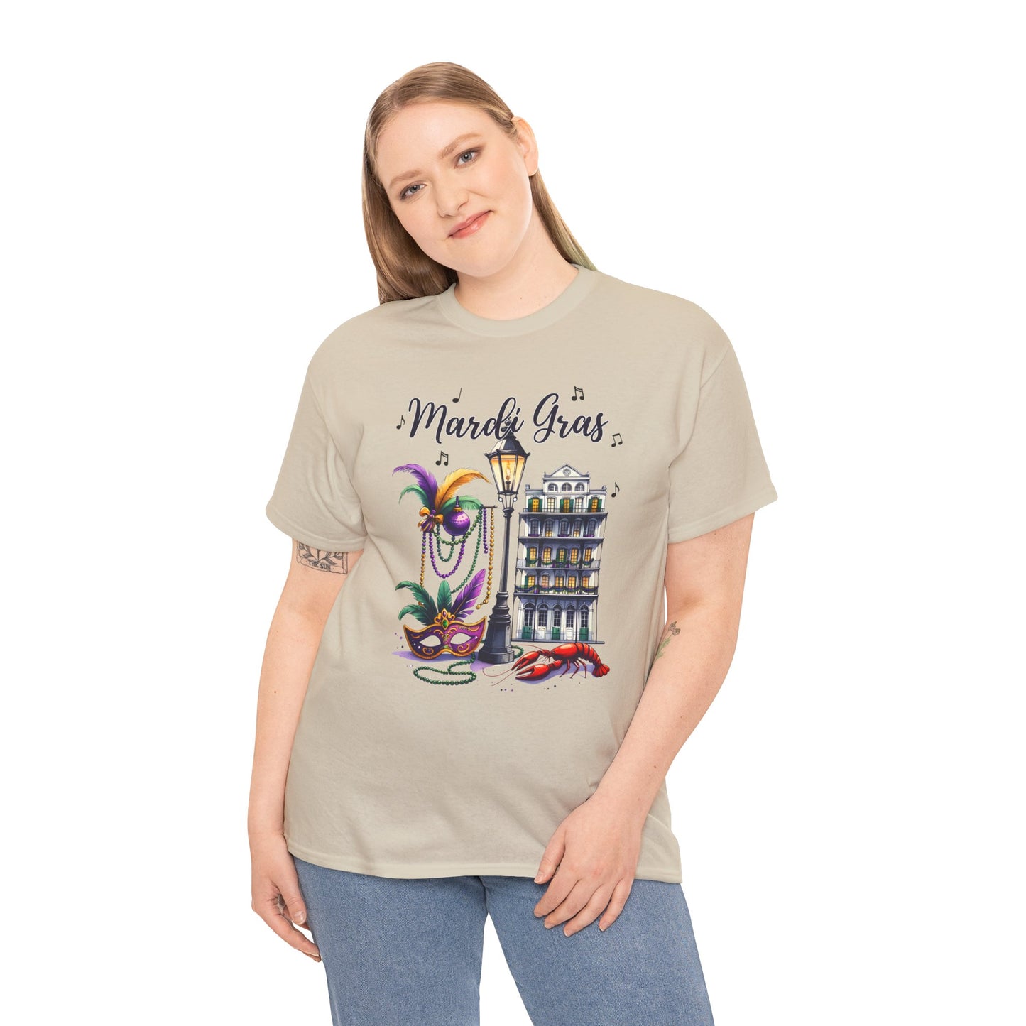 Mardi Gras Street Town Gildan T-Shirt