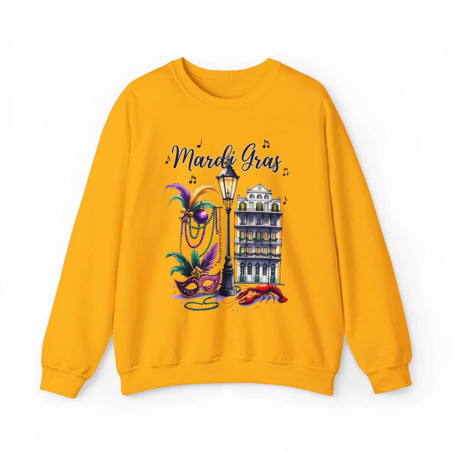 Mardi Gras Street Town Gildan Sweatshirt