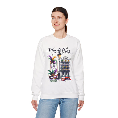 Mardi Gras Street Town Gildan Sweatshirt