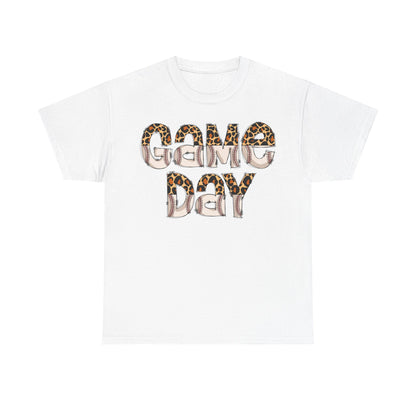 Game Day Split Leopard Print Baseball Graphic Shirt