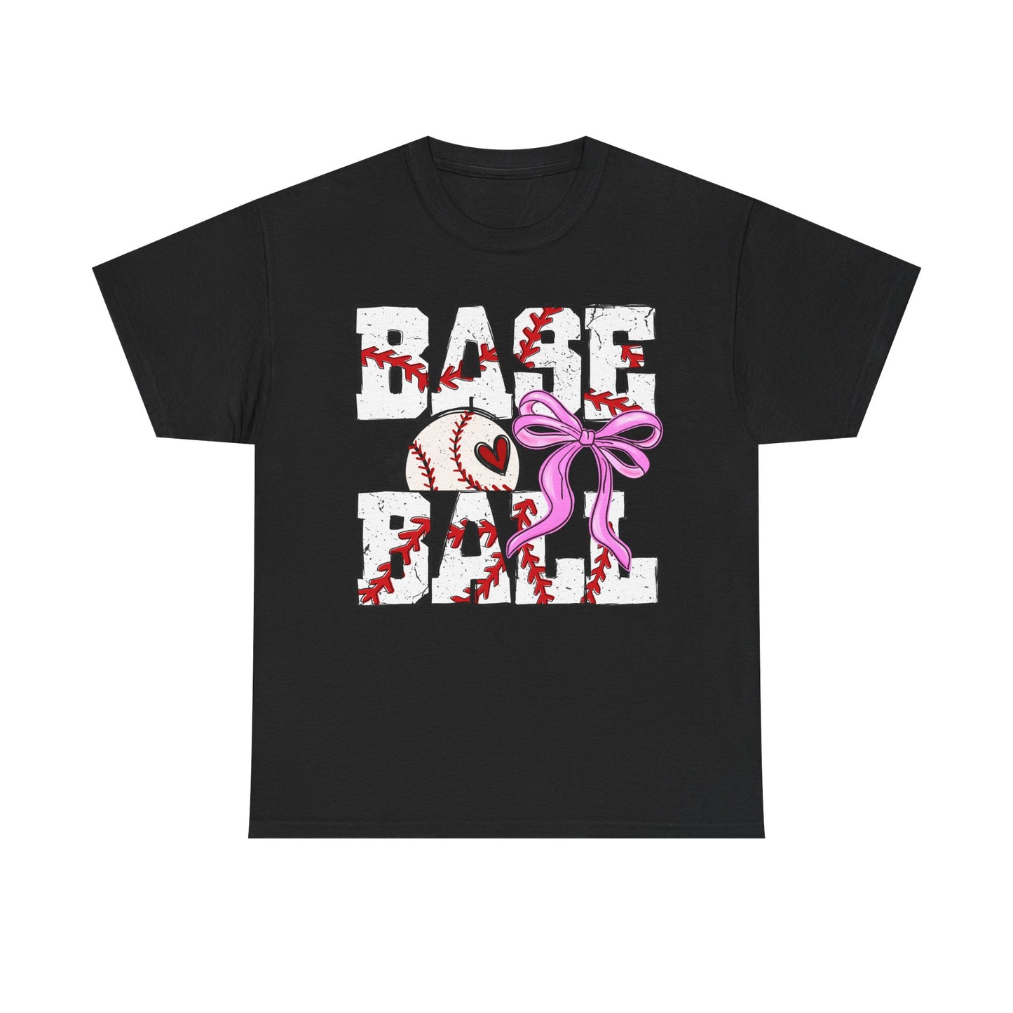 Baseball Tee — Cute Pink Bow Graphic Shirt