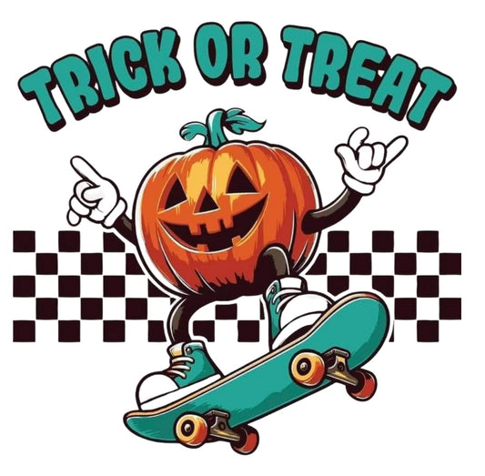 Halloween Bag Design - Pumpkin Skateboard