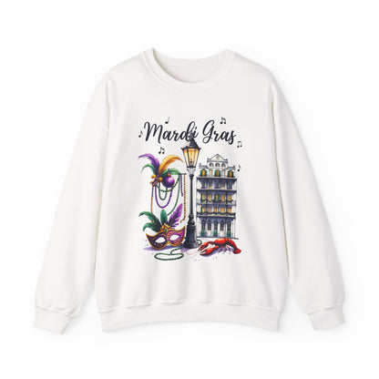 Mardi Gras Street Town Gildan Sweatshirt