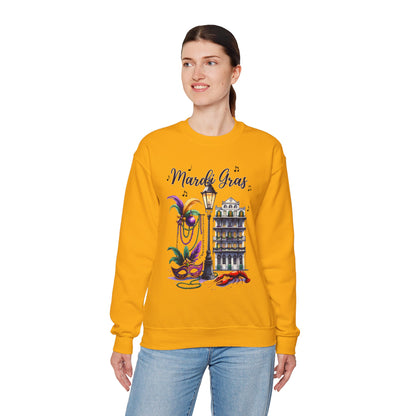Mardi Gras Street Town Gildan Sweatshirt