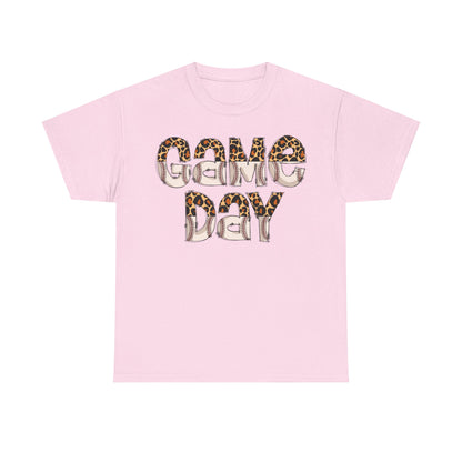 Game Day Split Leopard Print Baseball Graphic Shirt