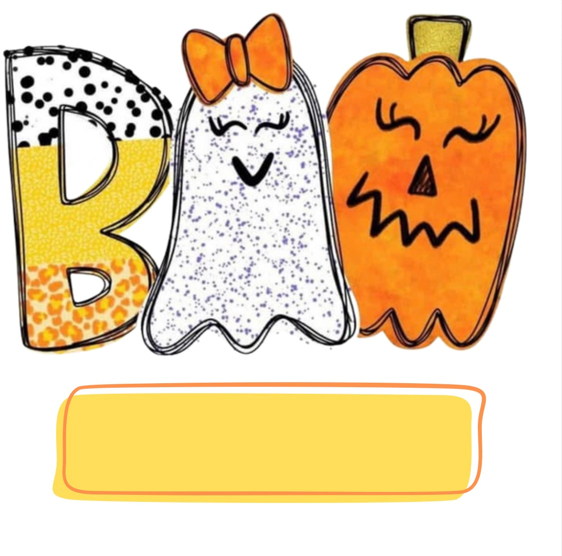 Halloween Bag Design -  Orange Pumpkin BOO