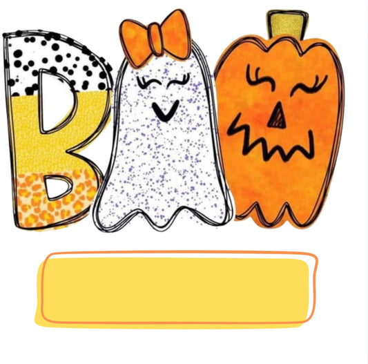 Halloween Bag Design -  Orange Pumpkin BOO
