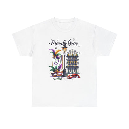 Mardi Gras Street Town Gildan T-Shirt