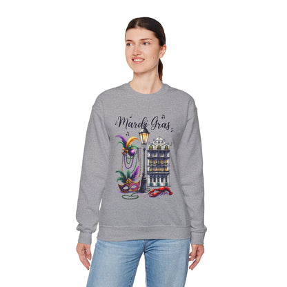 Mardi Gras Street Town Gildan Sweatshirt