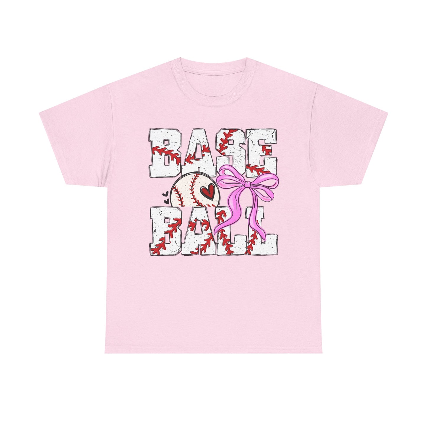 Baseball Tee — Cute Pink Bow Graphic Shirt