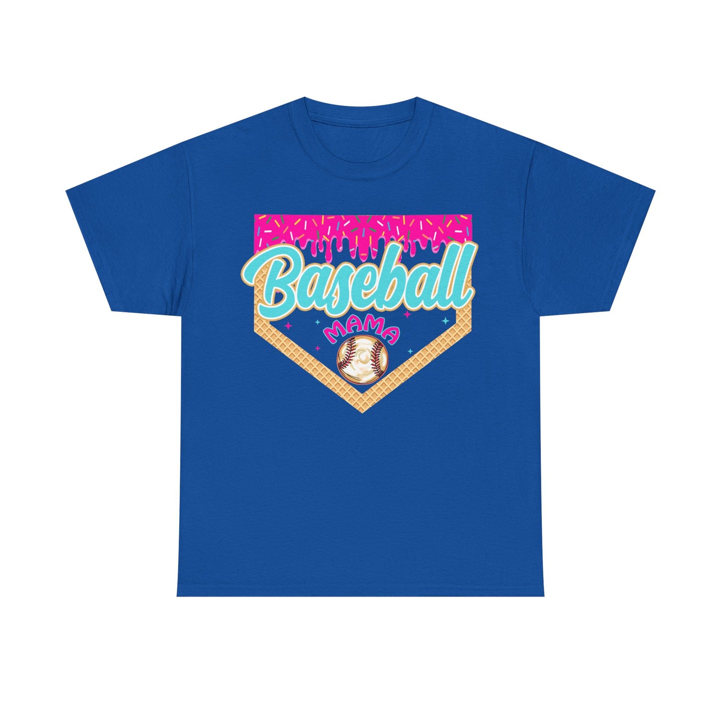 Baseball Mama Drip Tee — Ice Cream Drip Baseball Mama Graphic Shirt