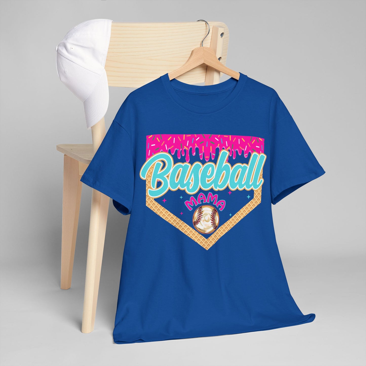 Baseball Mama Drip Tee — Ice Cream Drip Baseball Mama Graphic Shirt