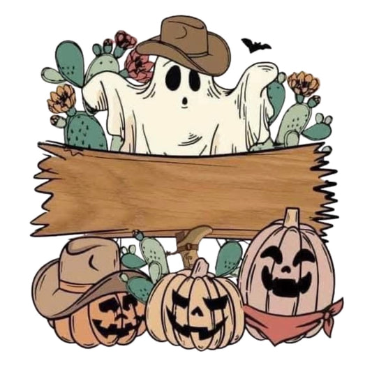Halloween Bag Design - Cowboy Ghost