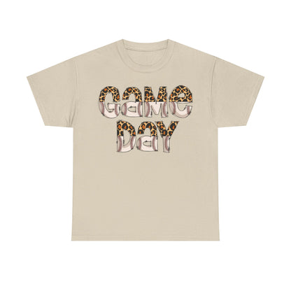 Game Day Split Leopard Print Baseball Graphic Shirt
