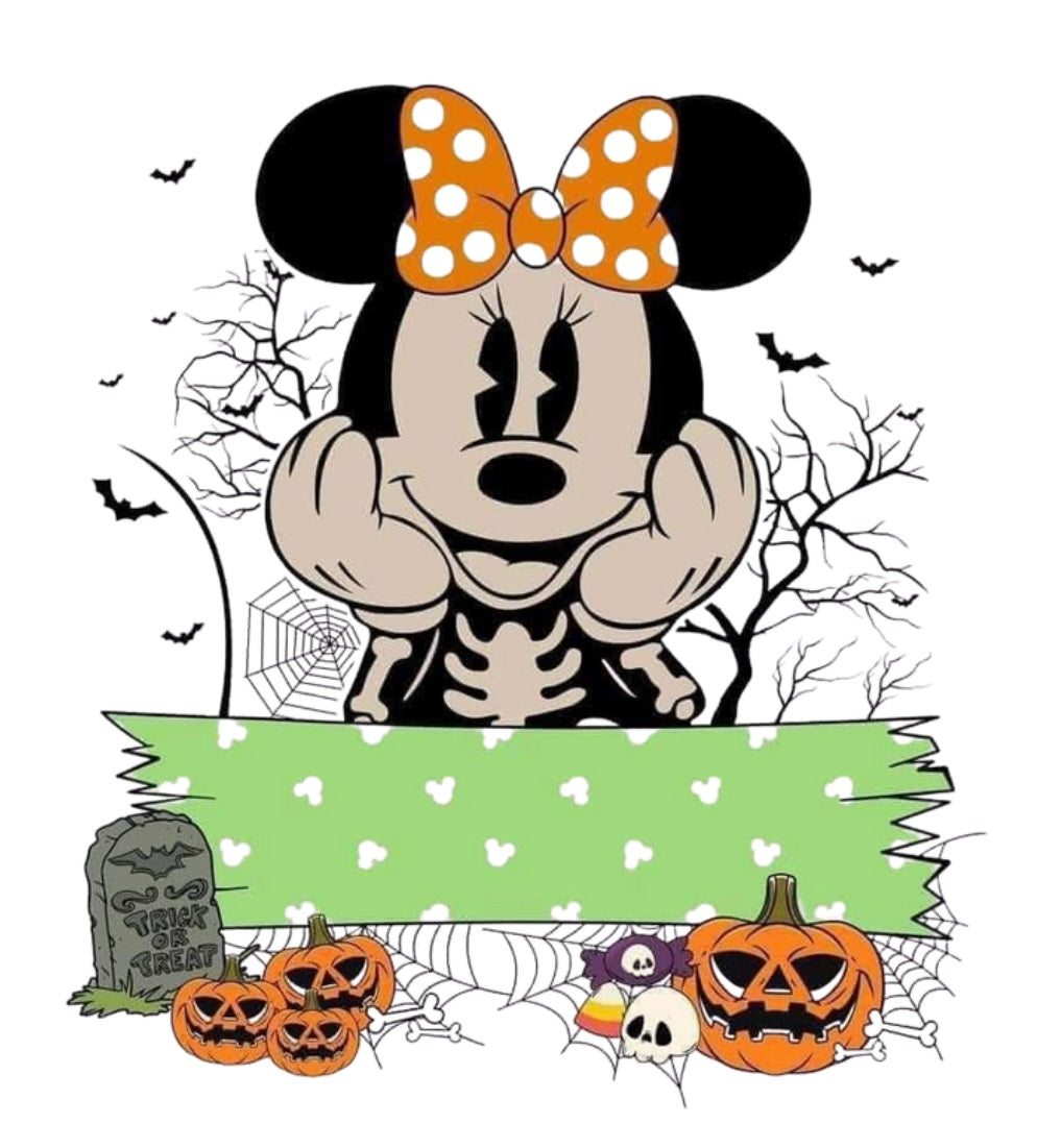 Halloween Bag Design - Minnie Head on her Hands
