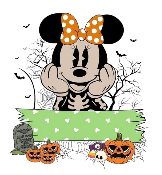 Halloween Bag Design - Minnie Head on her Hands