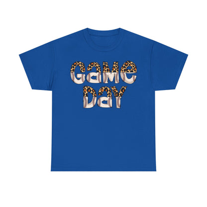 Game Day Split Leopard Print Baseball Graphic Shirt