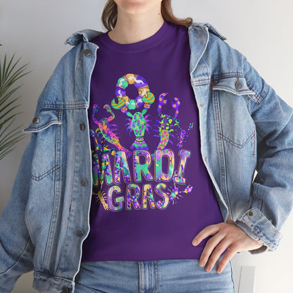 Mardi Gras Watercolor Crawfish on a Gildan T-Shirt