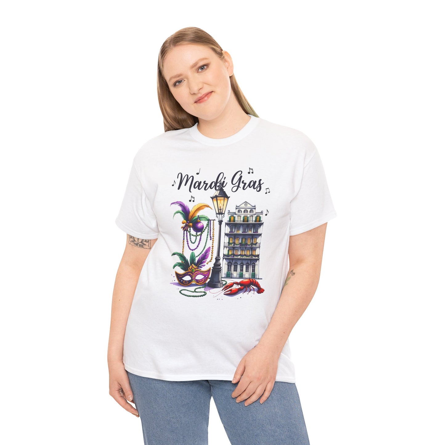 Mardi Gras Street Town Gildan T-Shirt