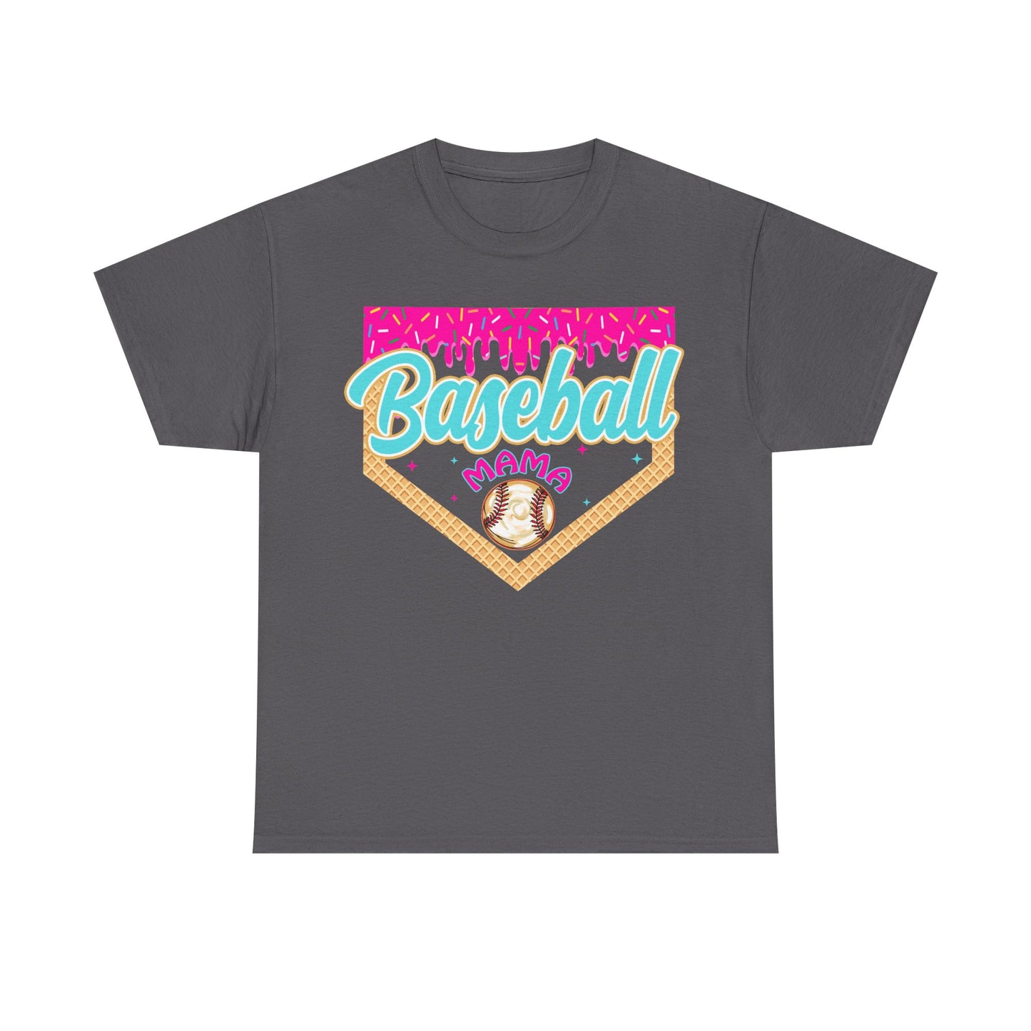 Baseball Mama Drip Tee — Ice Cream Drip Baseball Mama Graphic Shirt