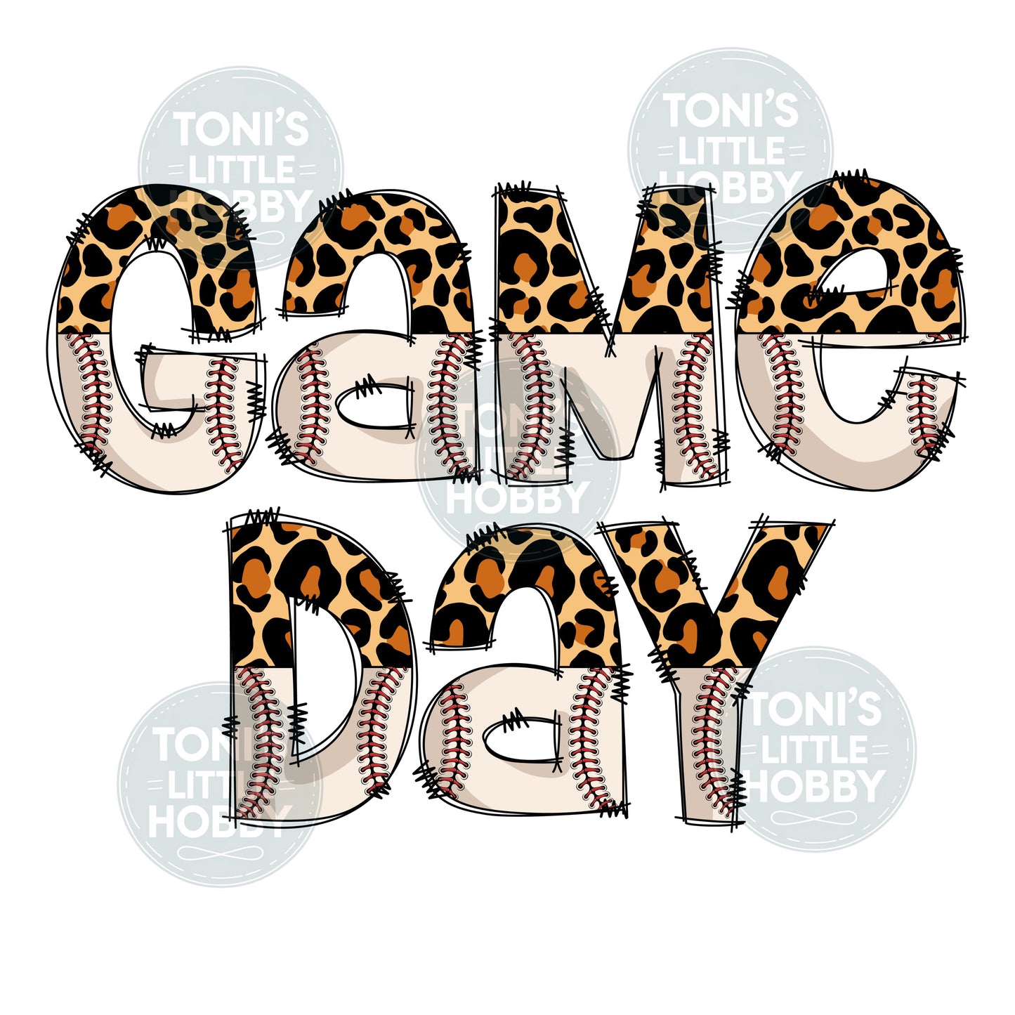 Game Day Half Leopard Words