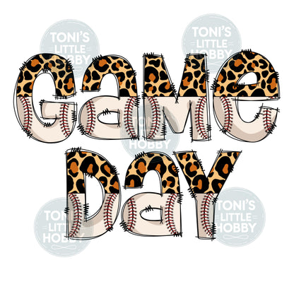 Game Day Half Leopard Words