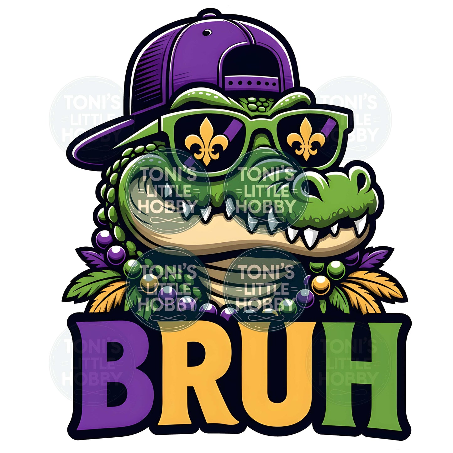 Mardi Gras Gator BRUH