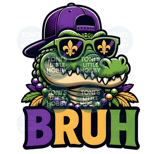 Mardi Gras Gator BRUH