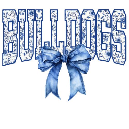 Bulldog Floral Bow (Adult)