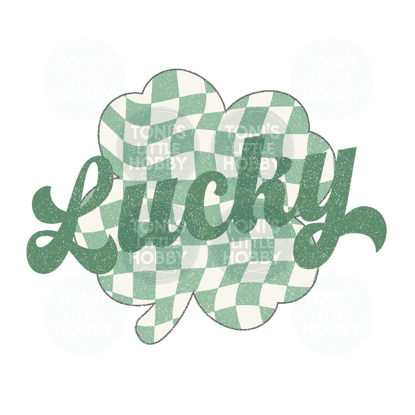 Checkered Clover Lucky Design