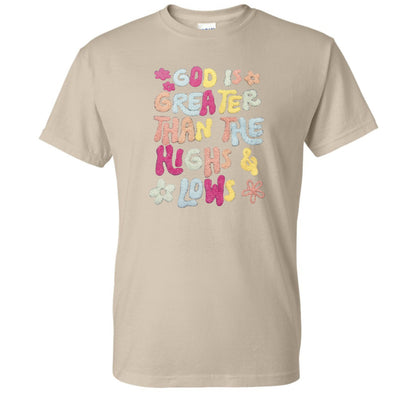 God is Greater than the Highs and Lows Fluffy Patch Apparel