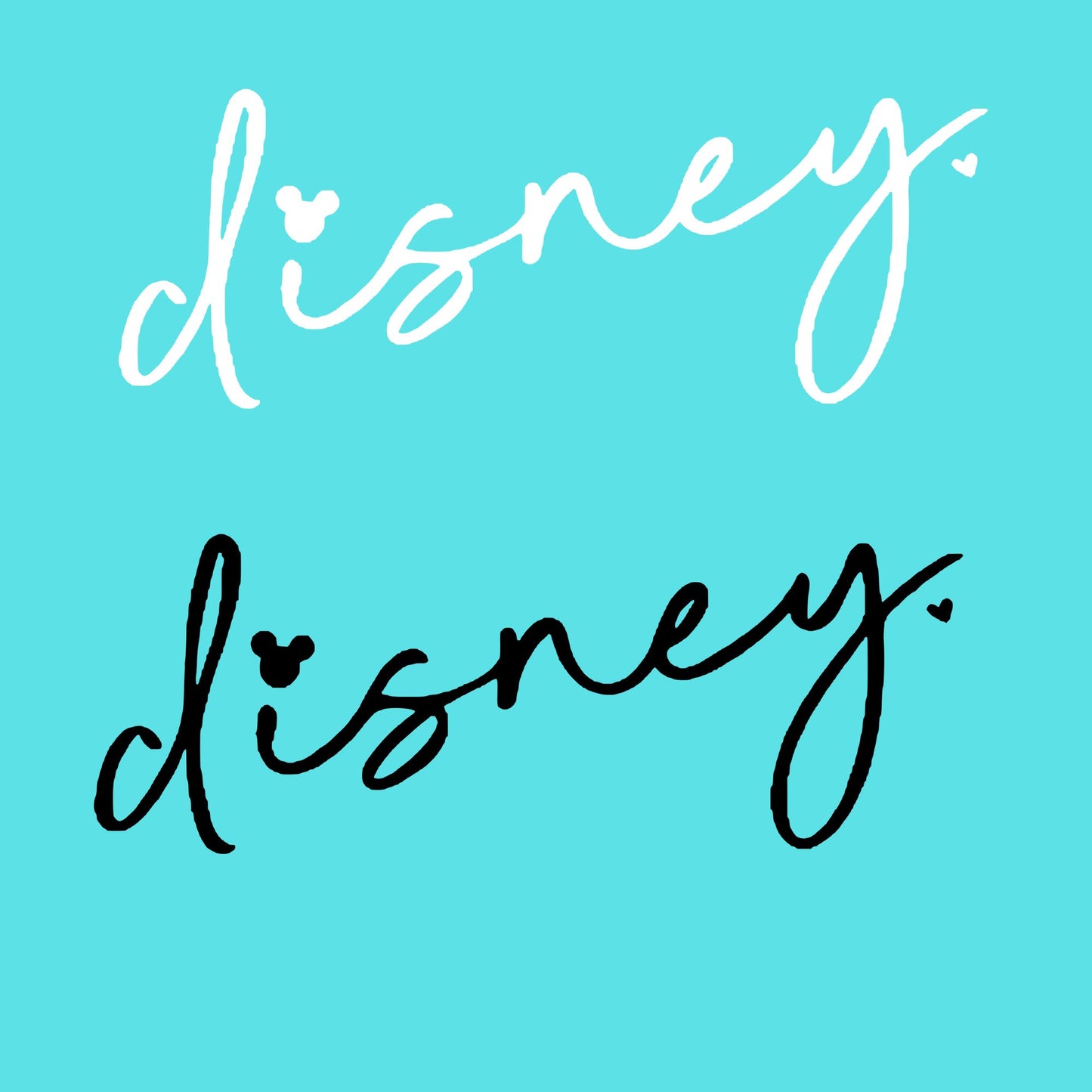 Disney Designs (to be paired with a blank shirt)