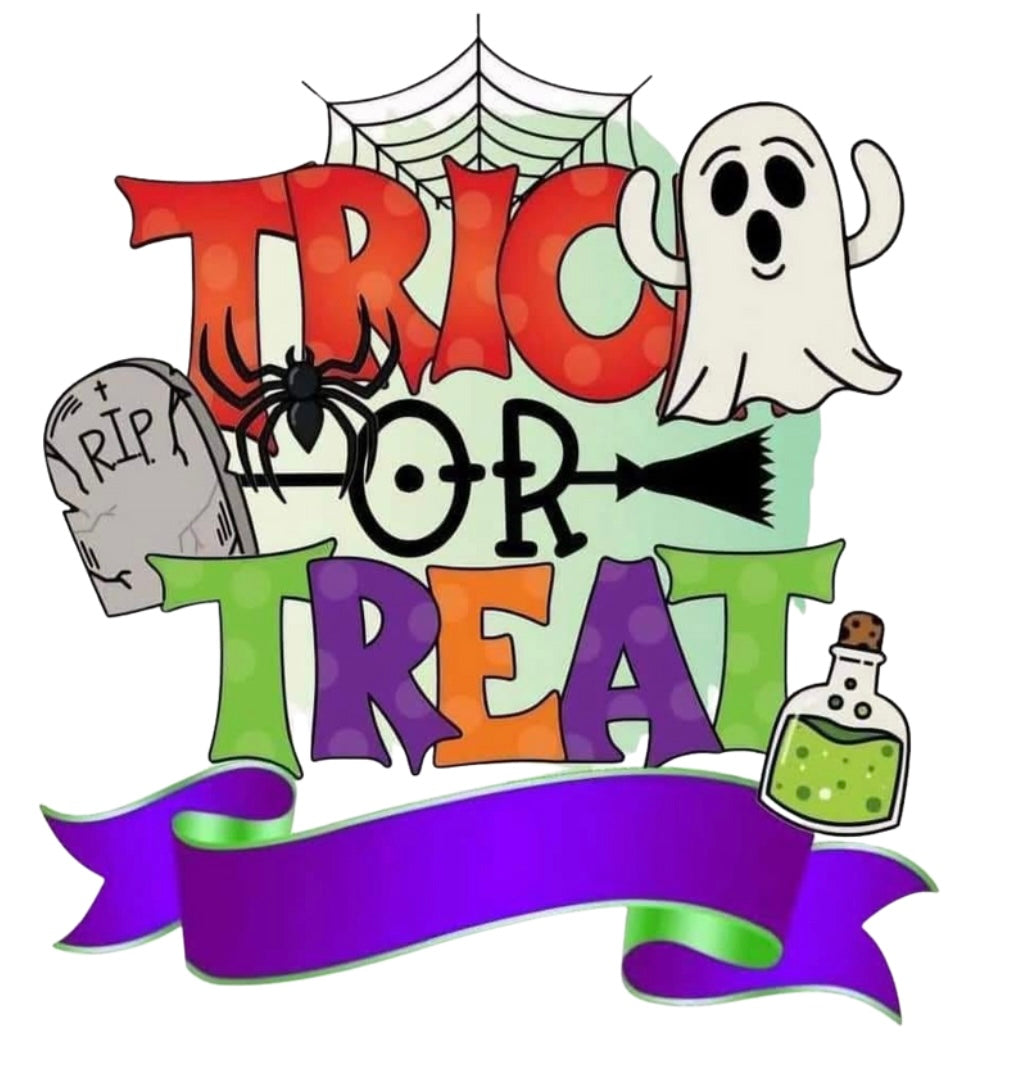 Halloween Bag Design - Trick or Treat Spider Web