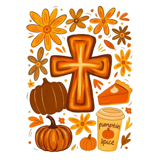Boho Cross and Pumpkins (Youth)