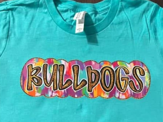 *SALE ITEM Paintstroke Gold Bulldogs