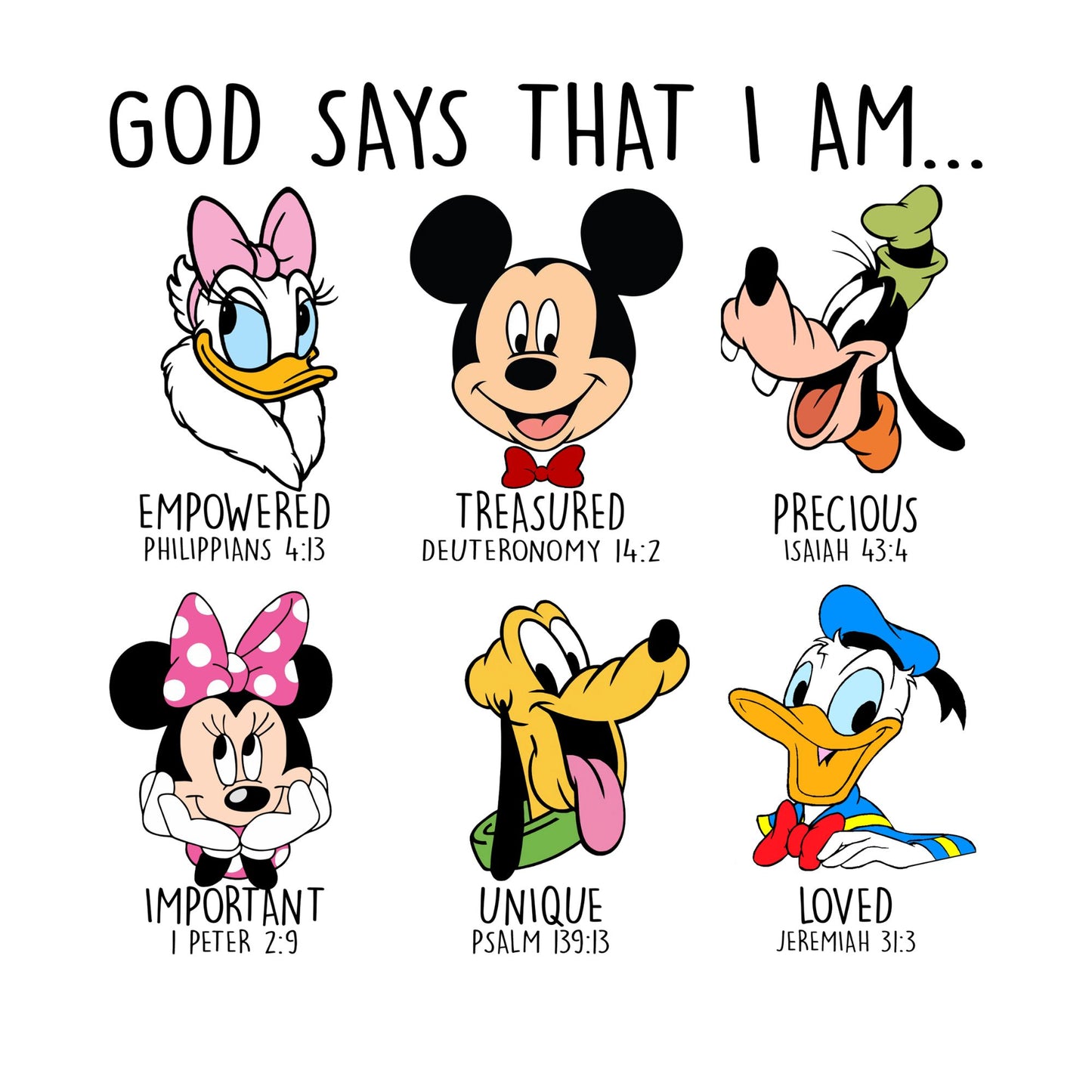 Disney Designs (to be paired with a blank shirt)