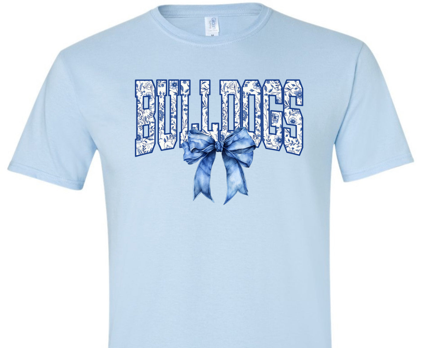Bulldog Floral Bow (Adult)