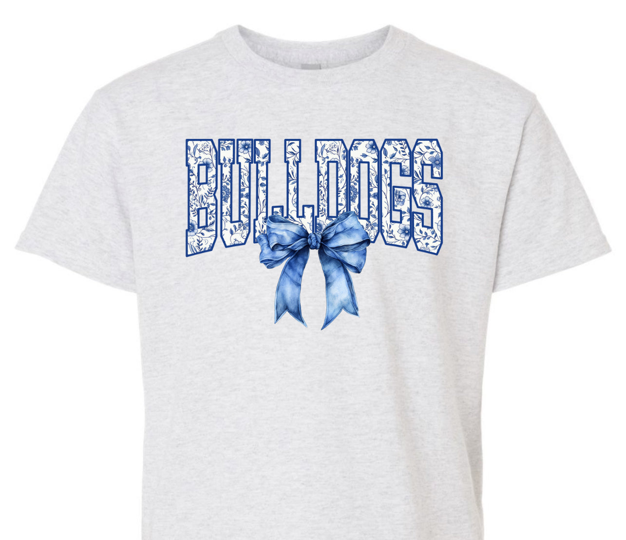 Bulldog Floral Bow (Adult)