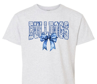 Bulldog Floral Bow (Adult)