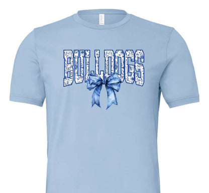 Bulldog Floral Bow (Adult)