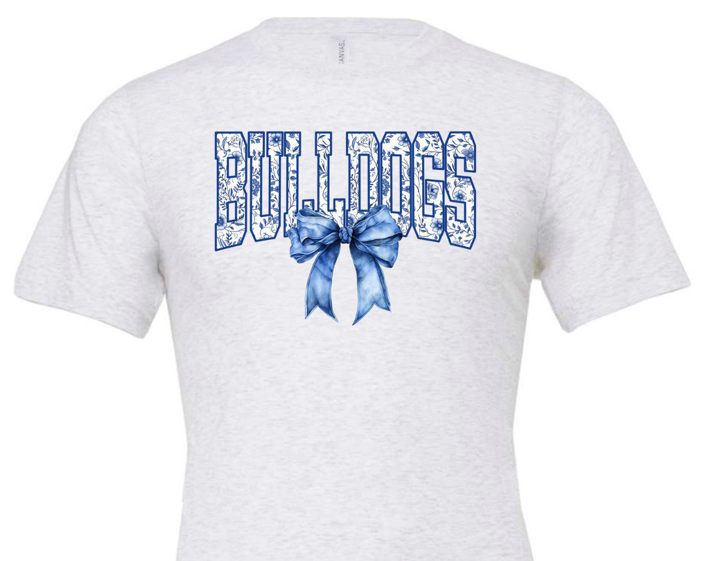 Bulldog Floral Bow (Adult)
