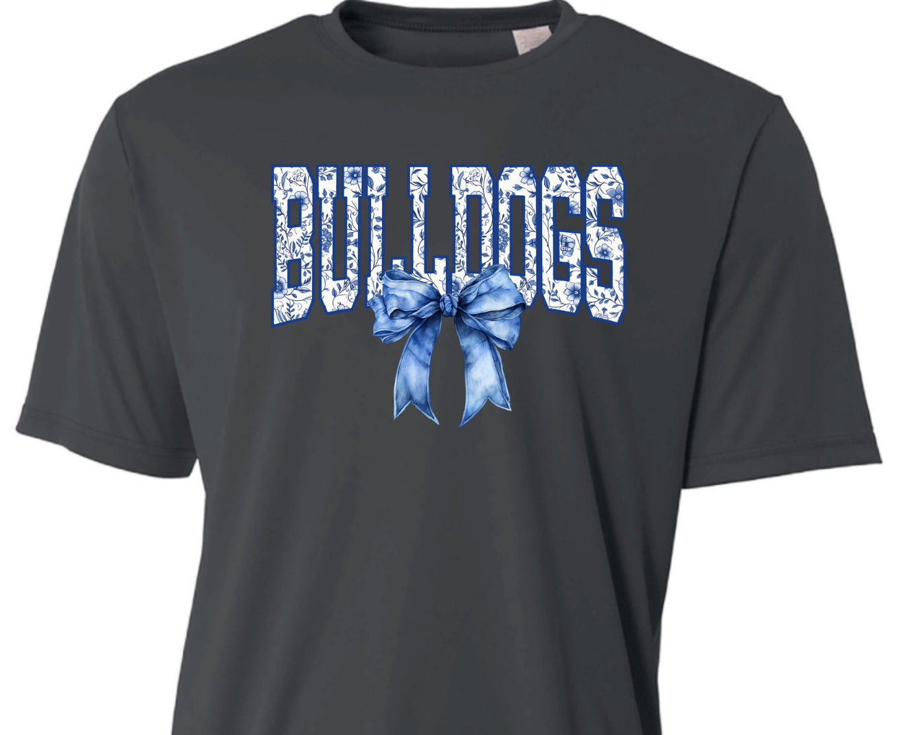 Bulldog Floral Bow (Adult)