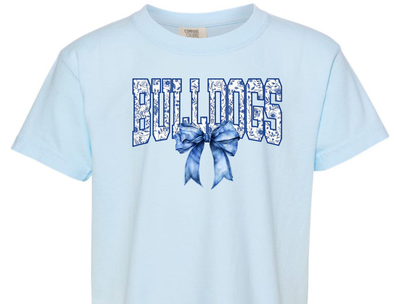 Bulldog Floral Bow (Adult)